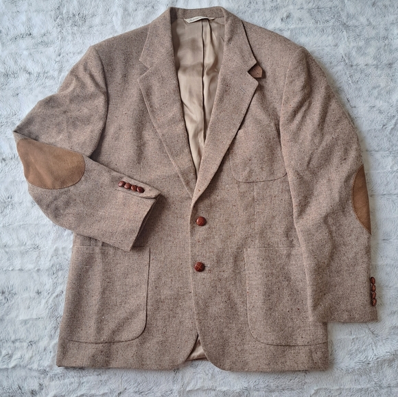 Stafford Country Collection tweed mens blazer jacket.Size 44R.
